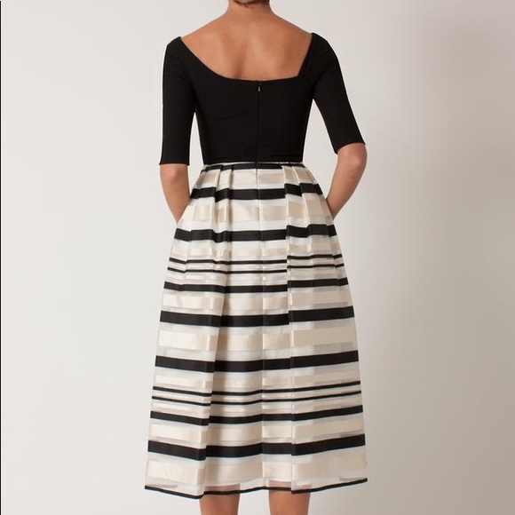 Black Halo Eve Hayley Midi Dress Size 2 - Picture 4 of 16